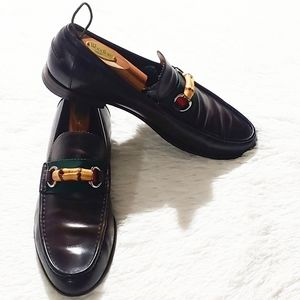 Gucci Bamboo Horse Bit Loafers SZ 9